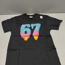 67 Ice Cream Drip Meme Funny Six Seven Gen Alpha Slang T-Shirt M