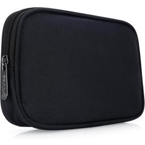 Travel Case Organizer for Small Electronics and Accessories,Tech Bag, Travel Essentials for Mouse, Cord, Charger, Phone, Earphone, Power Bank, Hub, Toiletries, Cosmetics, Personal Items (Black)