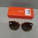 Livho Polarized Sunglasses, Retro & Oversized Shades for Women with Round Lenses