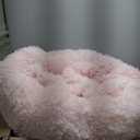 Himax Dog Beds for Large Dogs, Comfort Dogs Bed with Blanket Attached, Calming AntiAnxiety Fluffy Dog Bed Washable (20"/26"/35") Pink