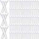 Frienda 25 Pcs Clear 116 mm Plastic Tube Container with Lids Bulk Waterproof Sealing Container with Lids