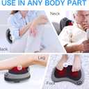 Papillon Shiatsu Back Massager with Heat, Mothers Day Gifts for Mom, Wife, Women & Her,Deep Tissue Massage Pillow for Neck,Shoulder,Foot & Lower Back Pain Relief,Gifts for Women,Her, Dad, Men (Gray)