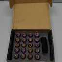 Muge Racing M12x1.5 Bulge Acorn Open End Wheel Nuts - 20 PCS, 12mmx1.5, Neo Lug Nuts Set with 1 Key for Toyota, Honda, Ford, Chevrolet, Mitsubishi, Mazda, KIA, Hyundai, Buick