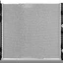 DNA Motoring OEM-RA-13505 1-Row Aluminum Core Radiator Compatible with 13-16 GL350 GL63 AMG,23-7/16" W X 21-5/8" H X 1" D,1-1/2" Inlet / 1-1/2" Outlet