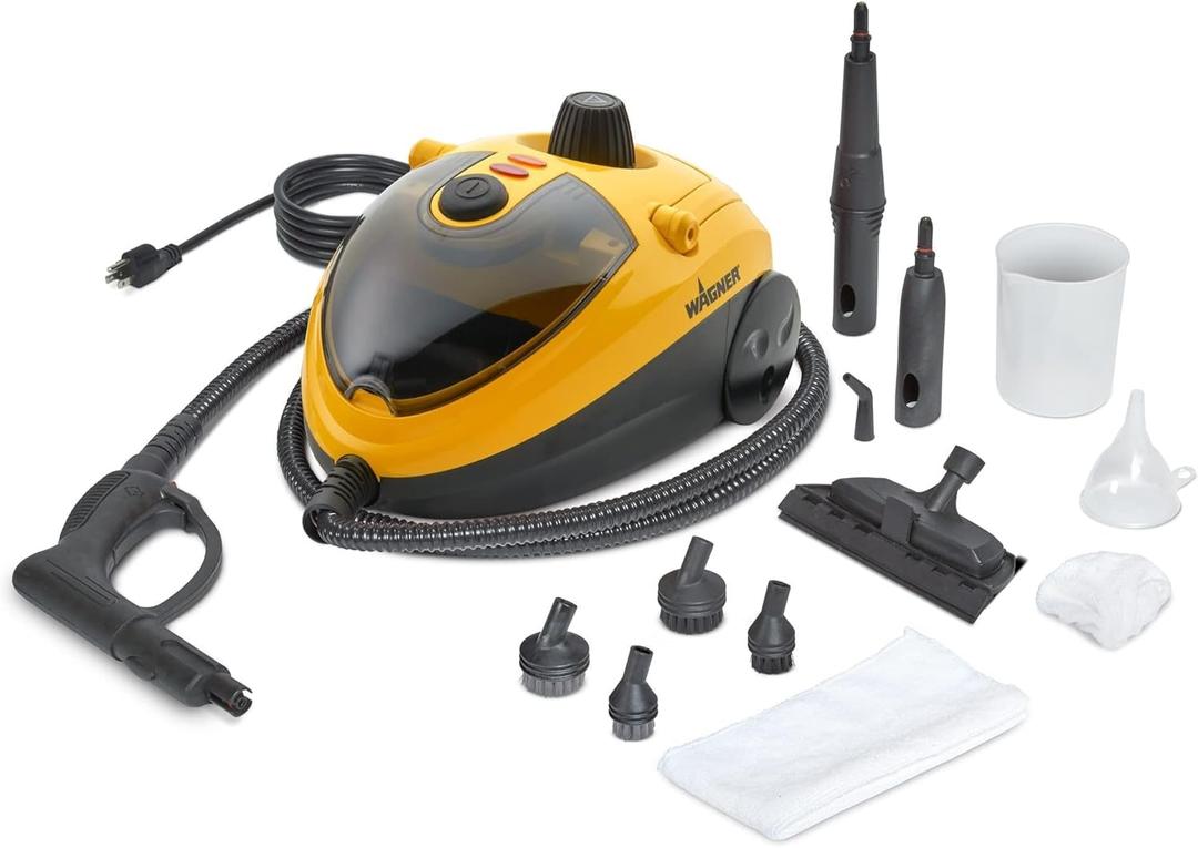 Wagner Spraytech C900054 905e AutoRight Multi-Purpose Steam Cleaner, 12 Accessories Included, Power Steamer For Cleaning