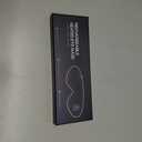 Silk Cordless Heated Eye Mask, Washable Heat Eye Compress for Dry Eye Electric Eye Heating Pad Warm Eye Mask for Eye Fatigue Stye Sinus Blepharitis MGD Gifts for Men Women (Black)