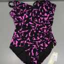 Aqua Regina Plus Size Swimsuit for Women One Piece Bathing Suit Ruched Tummy Control Adjustable Swimwear, XL