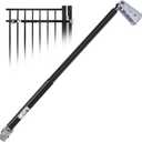 TB400 Outdoor Heavy Duty Gate Closer for Gates 44 to 72 Inches in Width and 95 to 195 Pounds in Weight, High Grade Hydraulic Gate Closer, Black