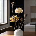 Ortonia Artisanal Dried Flower Decor - Separable Flower Heads and Stems for Custom Arrangement,Zero Maintenance, Timeless Elegance for Parties, Events, and Home Styling 0003