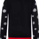 RAISEVERN Ugly Christmas Sweater for Women Light Up Knitted Pullover Xmas LED Long Sleeve Sweaters (Small, 03 Cat 02)