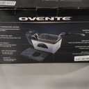 OVENTE Electric Deep Fryer 2 Liter Capacity, 1500 Watt Lid with Viewing Window and Odor Filter, Adjustable Temperature, Removable Frying Basket and Easy to Clean Stainless Steel Body, Silver FDM2201BR