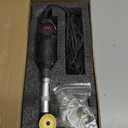 IZIO Multi-Purpose Electric Die Grinder Kit - 6 Variable Speed Polisher & Sander, Compact 1" Rotary Angle Grinder for Metal/Wood Crafting, DIY & Professional Grinding Tool (Black)