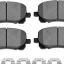 SCITOO D923 Front Semi-Metal Brake Pads Sets - Fit for Pontiac Vibe & Toyota Corolla (2003-2008), Toyota Matrix (2003-2008), As Pictures Shown