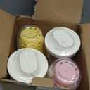 Luiruey Fruit Salad Storage Cup With Lids and Fork, 20 Oz Plastic Airtight Fruit Storage Containers for fridge with BPA-Free, Leak-Proof, Reusable for Office,Party,Travel. (pink+green+yellow+purple)