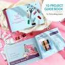 Mini Sewing Machine for Beginners, 122-Piece Portable Sewing Machine, Dual Speed Small Sewing Machine, Adults and Kids Sewing Machine, Travel Beginner Sewing Machines with Sewing Kit and Book, Blue