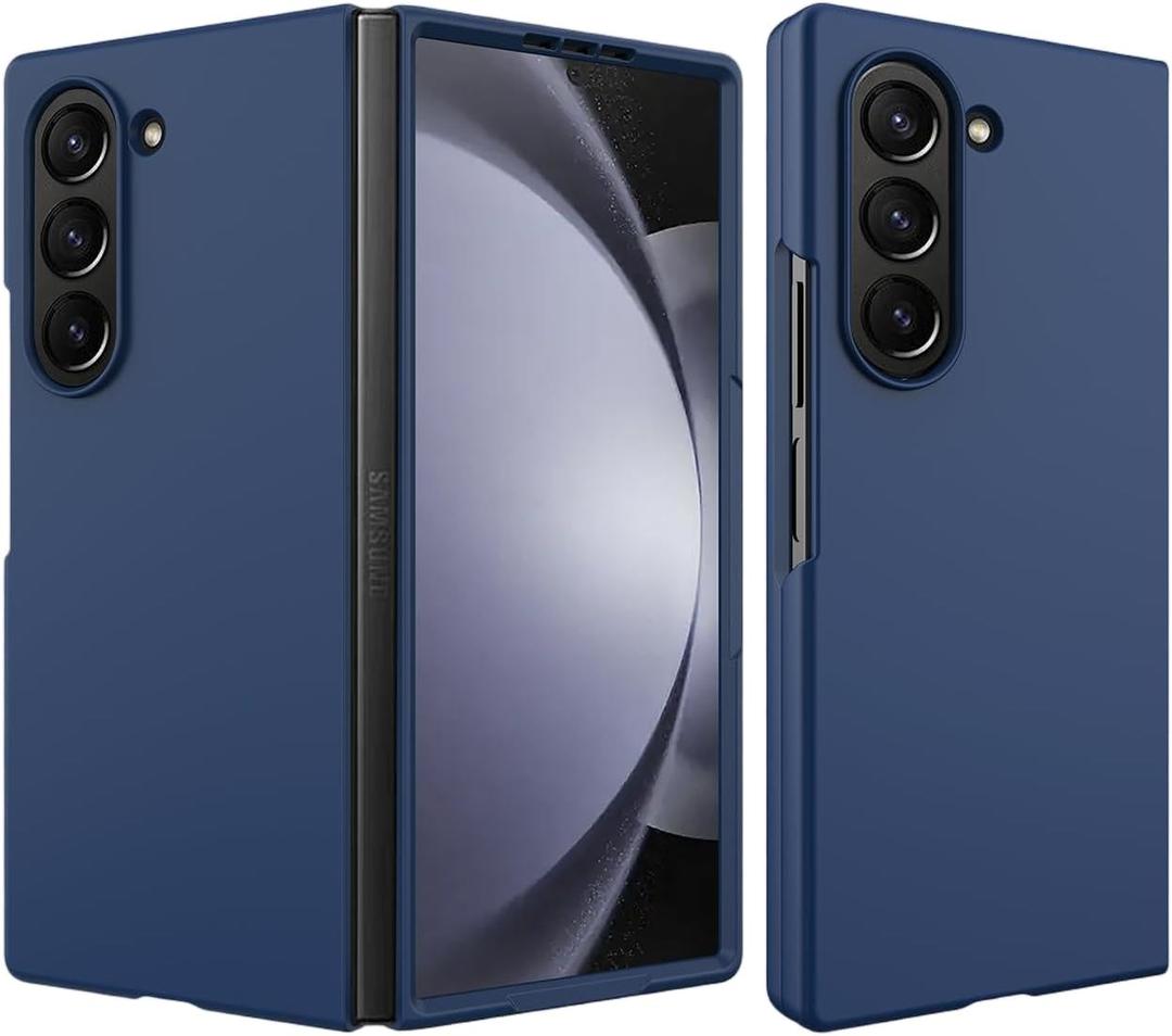 for Samsung Galaxy Z Fold 7 Case Slim Featherlight | Bare Hand Feel Anti-Oil Spray Cover | Precise Fit | Anti-Shock Core Guard - Blue