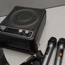 Karaoke Machine, Portable Bluetooth Karaoke Speaker with 2 Wireless Microphones, PA System for Adults Kids with LED Lights & Echo Adjustment, Supports TWS/TF/USB/AUX for Home Party (T03-2 MICS)