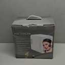 BOGDA Mini Skincare Fridge (4 Liter/6 Can) with Dimmable LED Light Mirror, Cooler and Warmer for Refrigerating Make Up, Skin Care and Food, Portable Mini Fridge for Bedroom, Office and Car, White