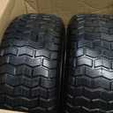 GICOOL 16x6.50-8 Flat Free Riding Lawn Mower Tire and Wheel, 2 Pcs 16x6.5-8nhs Garden Tractor Lawnmower Tyre, with 3/4" & 5/8" Bearing, 3" -4.5" -6" Centered Hub