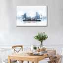 TUMOVO 1Pcs Shipping Container Wall Art for Office Modern Abstract Decor Canvas Pictures Global Transport Framed Poster Prints for Home Office Bedroom Living Room Wall Decor 36x24in