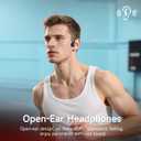IFECCO Waterproof Headphones for Swimming - Bone Conduction Headphones Swimming Bluetooth 6.0,IP68 Waterproof Earbuds Underwater,Open Ear Earbuds with 8G MP3 for Swim Cycling Running