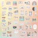 4 x 144 Pcs Waterproof Christian Stickers for Water Bottles Journaling Prayer Board, Boho Style Vinyl Biblical Christian Stickers, Spiritual Religious Gifts for Kids, Teens, Women, Adults (God144)