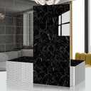 Marble Peel and Stick Backsplash 23.6 x11.8 in, 40PCS, Black