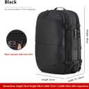 LIGHTGO] Travel-friendly Vacuum Packing Backpack with Built-in Air Pump, Portable Compression Cube, TSA-approved Lock, and Waterproof for College Students and Family Trips., Large