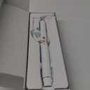 T3 SinglePass Curl X Extra-Long Barrel 1", 1.25", 1.5" Curling Iron with 9 Heat Settings and Ceramic Barrel for Fast Styling and Lasting Results on All Hair Types (White/Rose Gold)