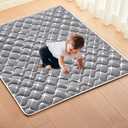 High-Density Foam Baby Play Mat, 50x50 Inches Thicken One-Piece Comfortable and Soft Playmat, Non Slip Machine Washable Floor Mat for Infants, Tapete Para Bebes,Toddlers
