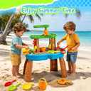 VROGTIK Water Table for Toddlers 3-5, Kids Sand Water Table with Fishing Game Set, Sensory Play Table Toys for Outdoor Pool Beach Backyard Summer Birthday Gift for Boys Outside Toys for Toddler