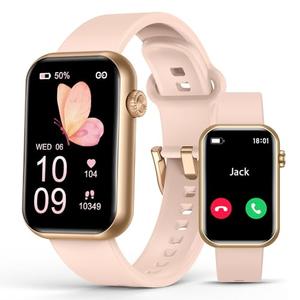 Smart Watch Fitness Tracker (Answer/Make Call), 24/7 Heart Rate Spo2 Blood Pressure Monitor Sleep Tracker, 114 Sports Modes Pedometer Calorie Step Tracker, Waterproof Activity Tracker for Women