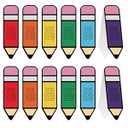 Skyygemm 48 Pcs End of Year Student Gifts Bulk Inspirational Rainbow Bookmarks 5.5'' Positive Affirmation Pencil-Shaped Bookmarks Motivational Page Markers for Teacher Graduation Reading Lovers
