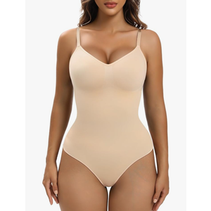 YIANNA Women Shapewear Tummy Control Bodysuit Seamless Sculpting Snatched Waist Body Suit Thong or Brief, 2X/3X