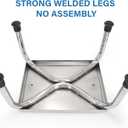 Vaunn Medical Foot Step Stool 350lbs Heavy-Duty Welded Steel Legs, Fully Welded Single Construction Frame, Anti-Skid Rubber Platform