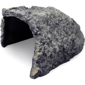 Rock Cave Habitat Hidden for Reptile and Amphibians.Terrarium & Aquarium Decor, Reptile hideout Hide Cave, Perfect for Bearded Dragons,Lizards,Snakes,Turtles,Geckos,Tortoises,Small Animals -Large Size