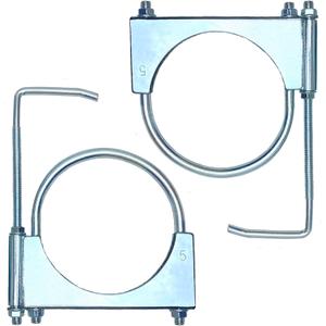 5" Heavy Duty Exhaust Clamp With Hanger, Exhaust Pipe Hanger Muffler Hanger Universal for 5 Inch Exhaust Pipes (2 Pcs)