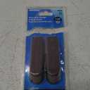 Hardware Essentials 851229 Floor Door Stops Wedges Brown 4" - 2 Pack