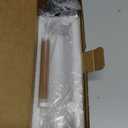 Incense Holder for Sticks, Anti-Ash Flying Incense Burner with 30 Incense Sticks, Detachable Glass Ash Catcher (Black)