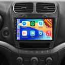 [2GB+64GB] Car Radio for Dodge Journey 2011-2019 with Carplay&Android Auto, 9 inches Android Touch Screen Dodge Journey Stereo, 1080P/EQ Audio/Bluetooth/FM RDS/SWC