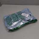 Kwoki Women's Cropped Denim Shirt Roll Up 3/4 Sleeve Casual Loose Crop Tops Drawstring Hem Button Front Jean Jacket (Medium, Light Blue)