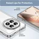 MSOTES for OnePlus 15 Case Compatible with MagSafe, Built-in 3000 Gauss Ultra Strong Magnetic, TPU Airbag Bumper & Anti-Yellowing Hard PC Back Slim Thin Phone Cover for One Plus 15 (Clear)