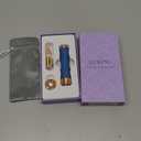 Lurini Facial Hair Remover for Women, Painless Rechargeable Hair Removal Device, Comes with 2 Replacement Heads, Portable Electric Shaver/ Razors for Face, Chin, Upper Lip, arms and Peach Fuzz (Blue)