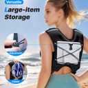 Weighted Vest Woman Man,8/12/16/20lbs Weight Vest with Plus Storage Pockets&Adjustable Straps,Durable Rucking Vests with Reflective Stripe for Walking,Running,Workout,Training, Weight Loss