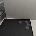 Mini Fridge Silicone Mat with 4 Base Raisers, 23.6"x23.6" Under Refrigerator Drip Pan Floor Protector - 0.8" Raised Edge Prevents Water Leaks & Floor Damage for Fridge, Washer, Dryer, Cooler