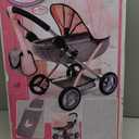 Bayer: 4-in-1 Toy Baby Doll Pram Stroller Cosy Set - Dolls Up to 18" (Pink/Grey) | Baby Dolls | Pretend | Dress up | Accessory