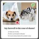 Dog Surgery Recovery Suit,Female Male Dog Onesie for Spay Neuter,Substitute E-Collar & Cone,Anti-Licking Breathable Onesie for Large Dogs, Cow 