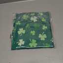 XCHI Green Shamrocks St. Patrick's Day Tablecloth Round Table Cloth Washable Table Covers for Indoor Dining Home Party Decorations 70x70 Inch