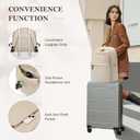 Travel Backpack for Women Personal Carry On Bag Business Weekender Hiking Multilayer Laptop Bag,16 Inch,Apricot