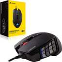 Corsair Scimitar RGB Elite Wired MOBA/MMO Gaming Mouse 18,000 DPI 17 Programmable Buttons iCUE Compatible PC, Mac, PS5, PS4, Xbox Black